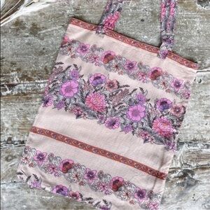 Spell & The Gypsy "Flamingo" Pink Library Tote Bag NWT — Reusable Boho Canvas